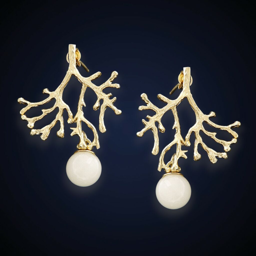Orecchini "Corallo" Classic Dorati