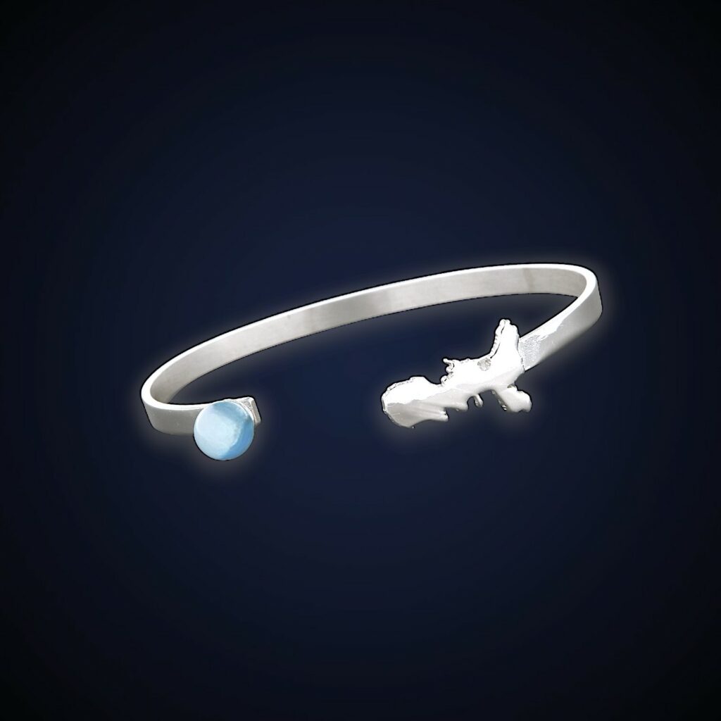 Bracciale rigido "Elba" Blu Edition