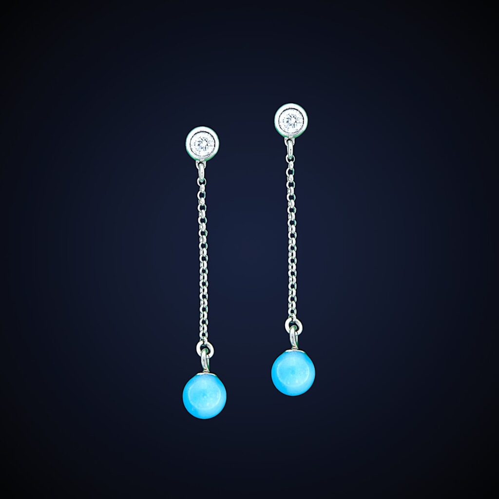 Orecchini "Filo" Blu Edition