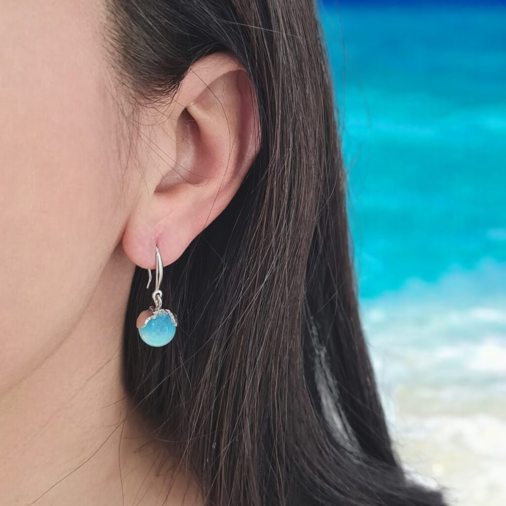 Orecchini "Monachella Elba" Blu Edition