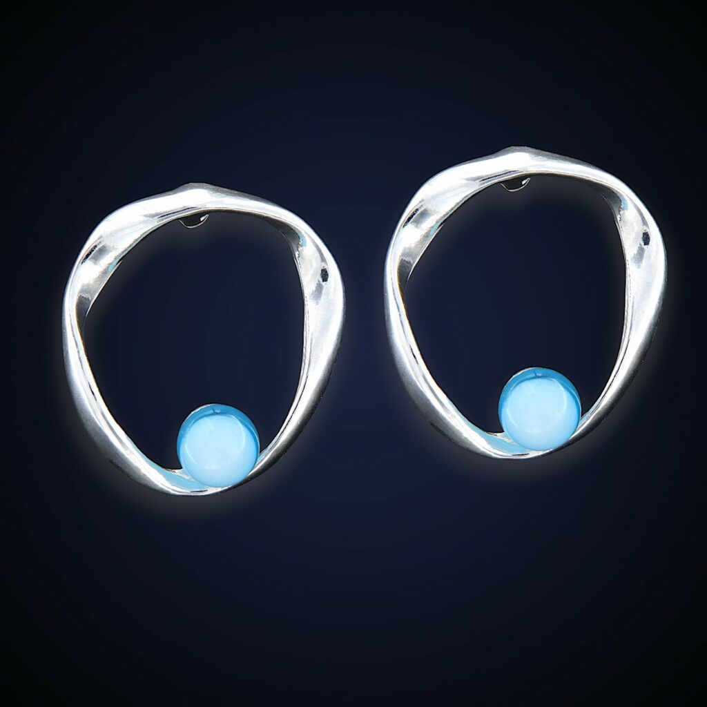 Orecchini "Onda" Blu Edition