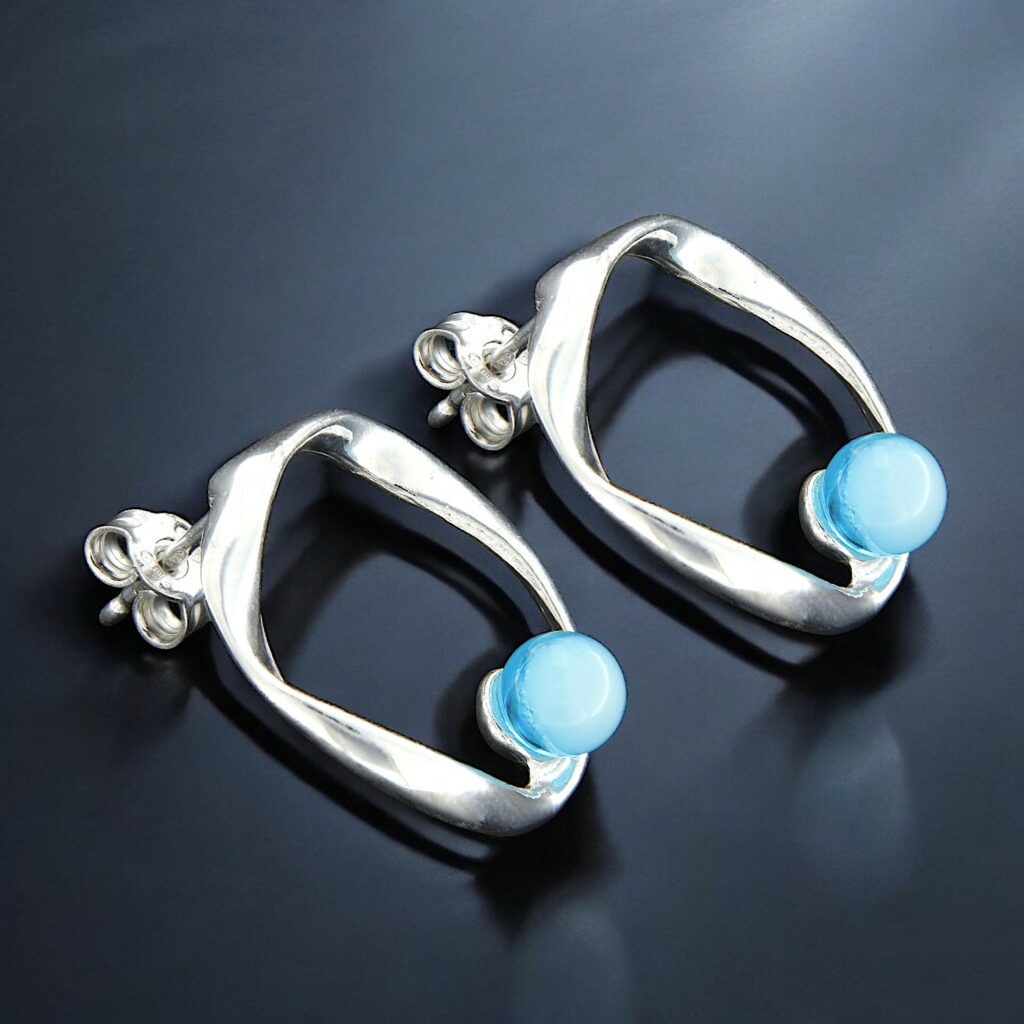 Orecchini "Onda" Blu Edition