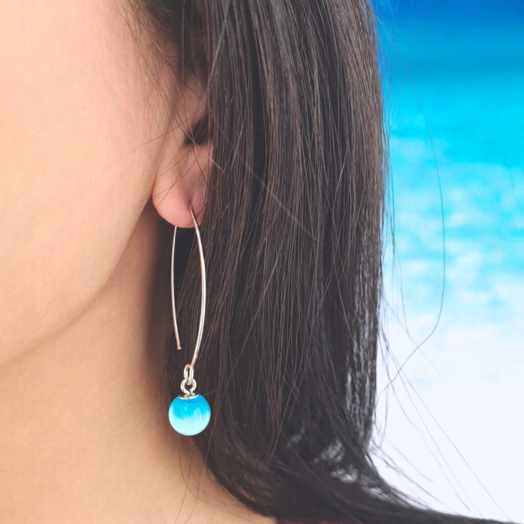 Orecchini "Rombo" Blu Edition