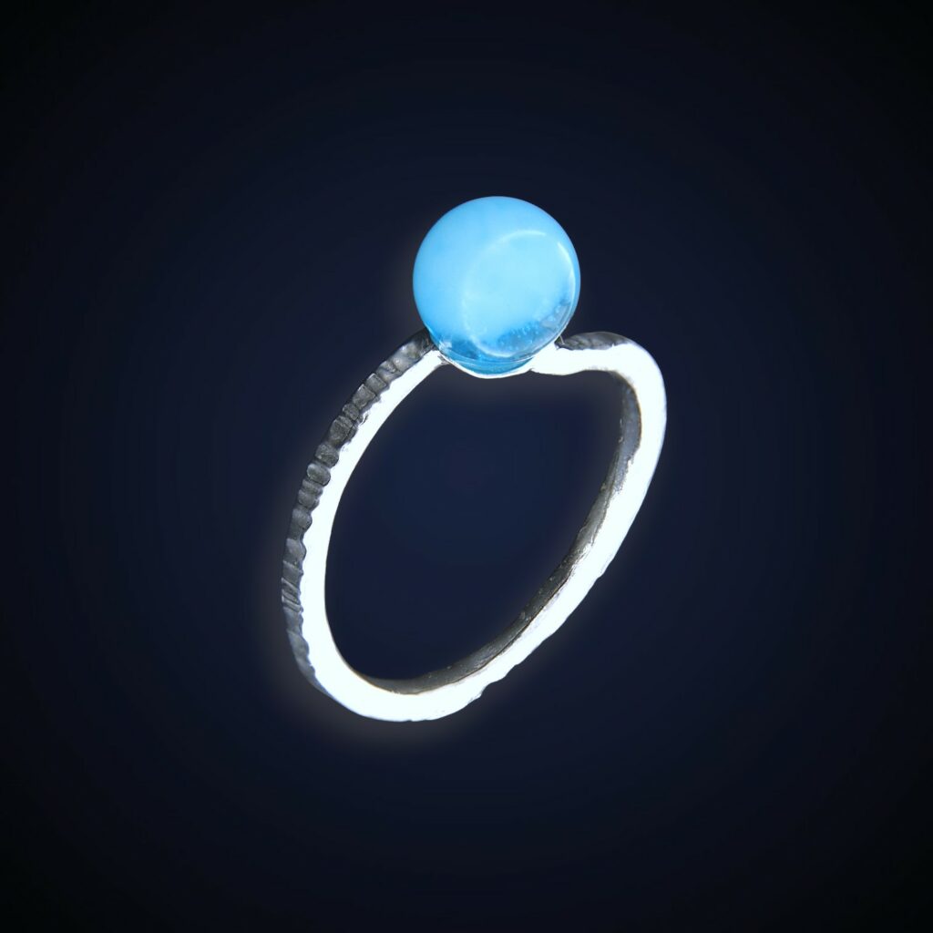 Anello "Contrarié" Blu Edition