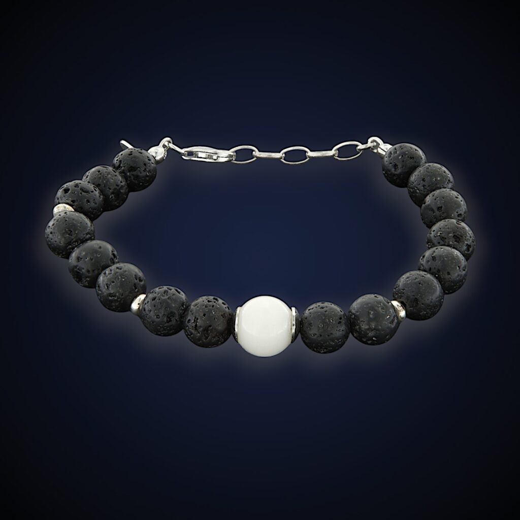 Bracciale Uomo "Pietra Lavica" Classic