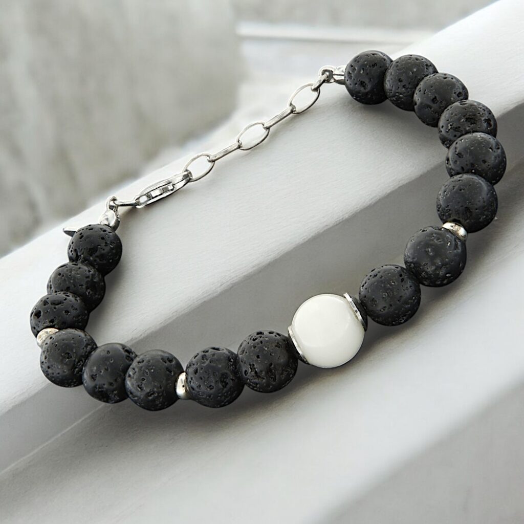 Bracciale Uomo "Pietra Lavica" Classic