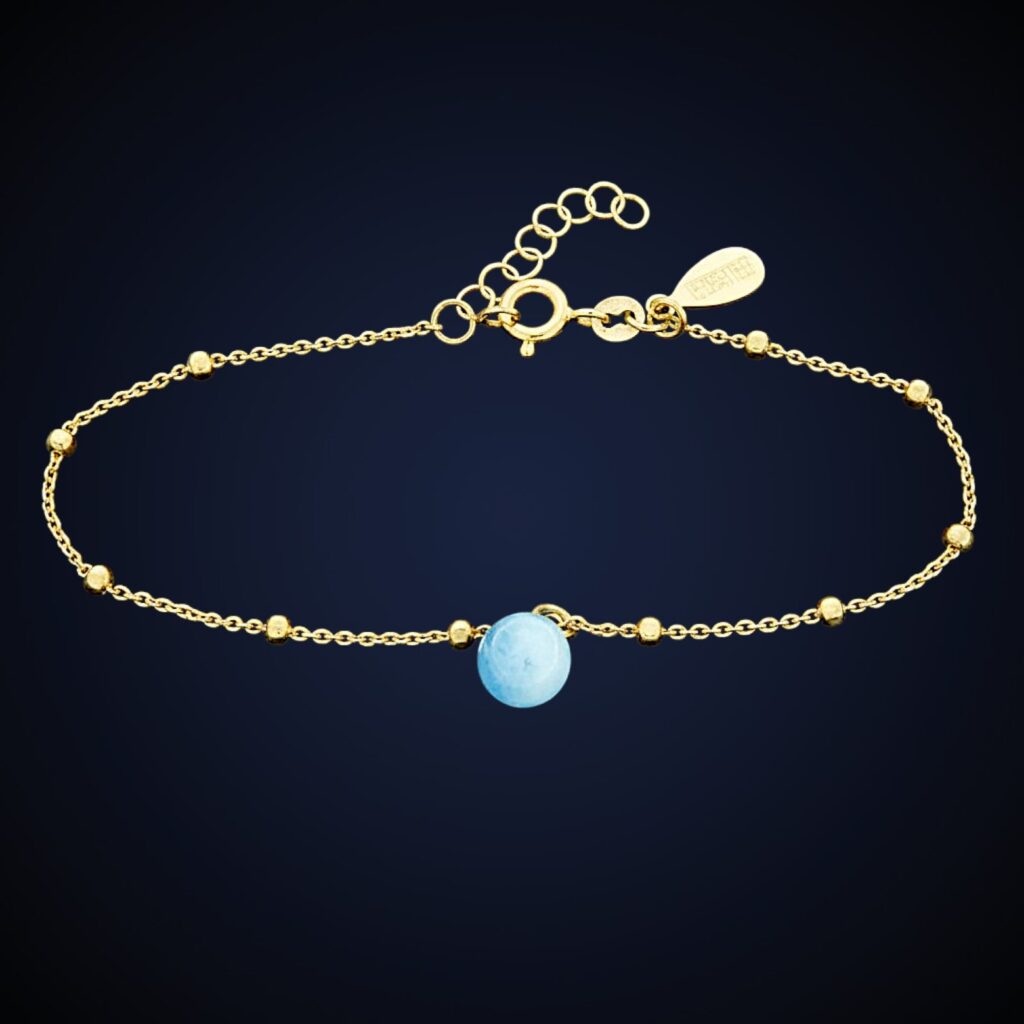 Bracciale "Intercalato" Blu Edition - Dorato