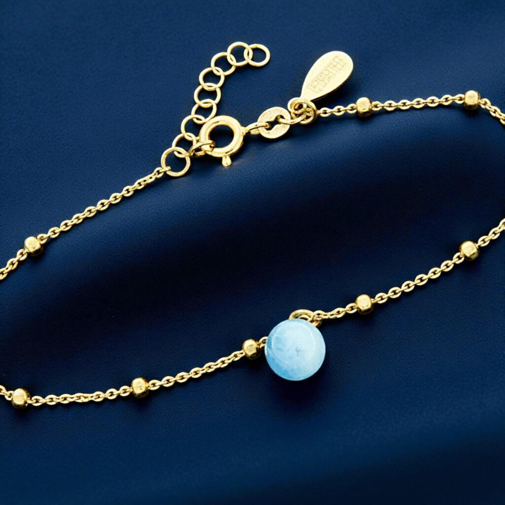 Bracciale "Intercalato" Blu Edition - Dorato