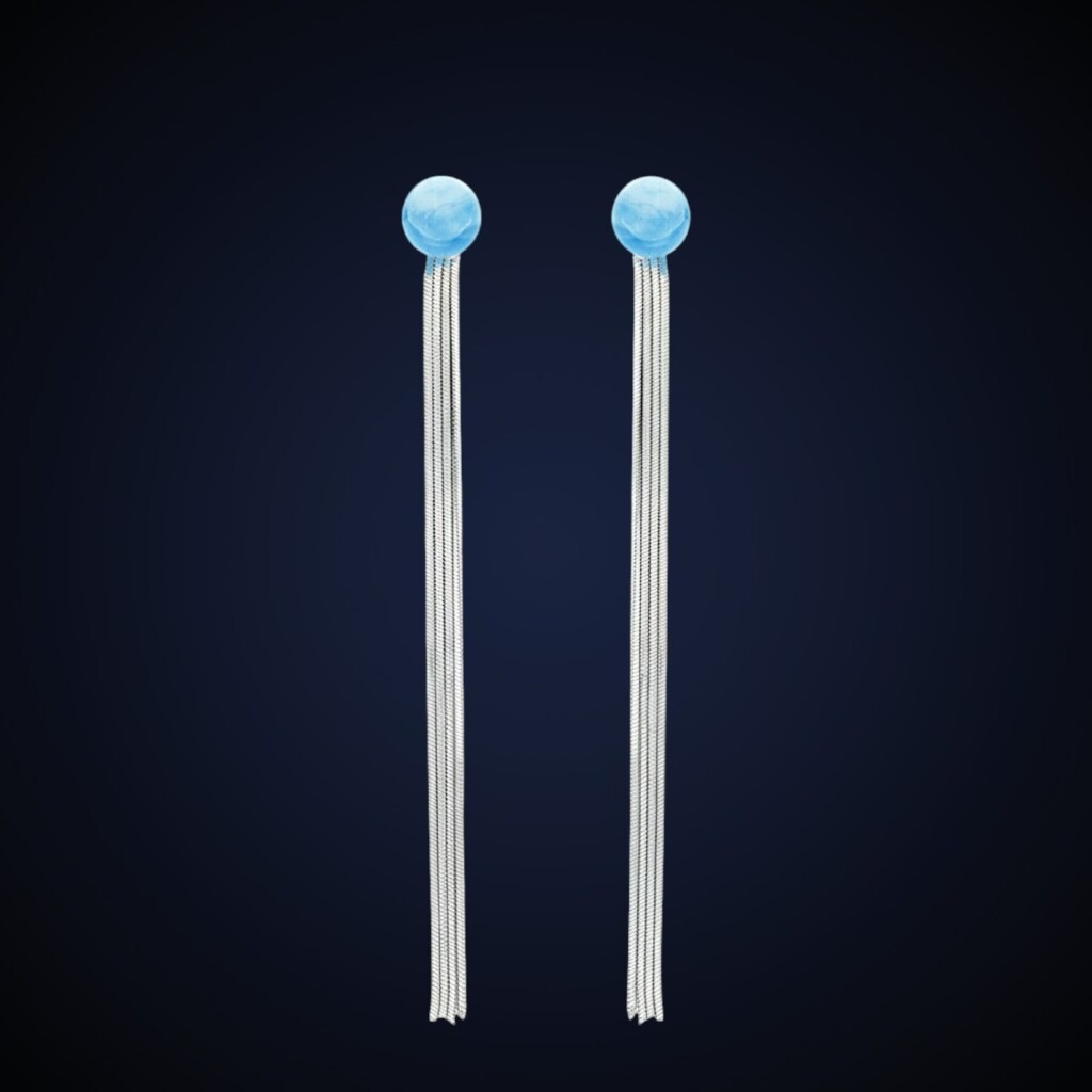 Orecchini "Cascata" Blu Edition