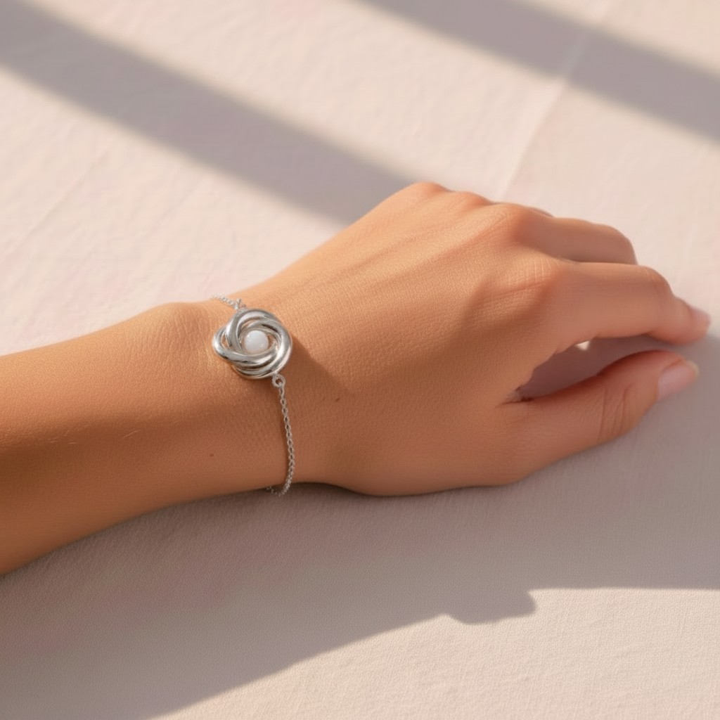 BRACCIALE NODO CLASSIC ARGENTO INDOSSATO