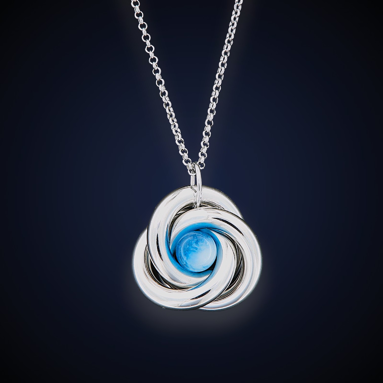 collana nodo blu arg