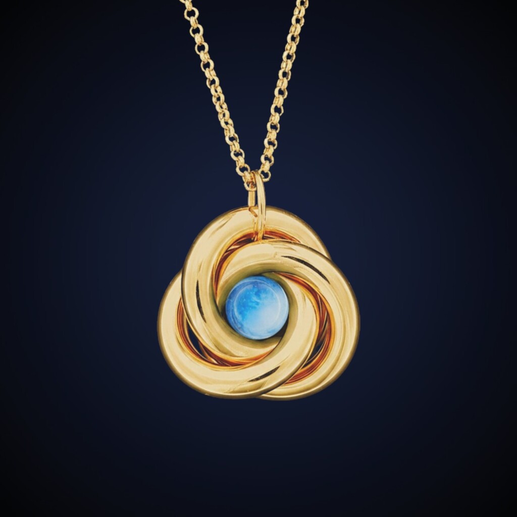 Collana "Nodo" Blu Edition - Dorata